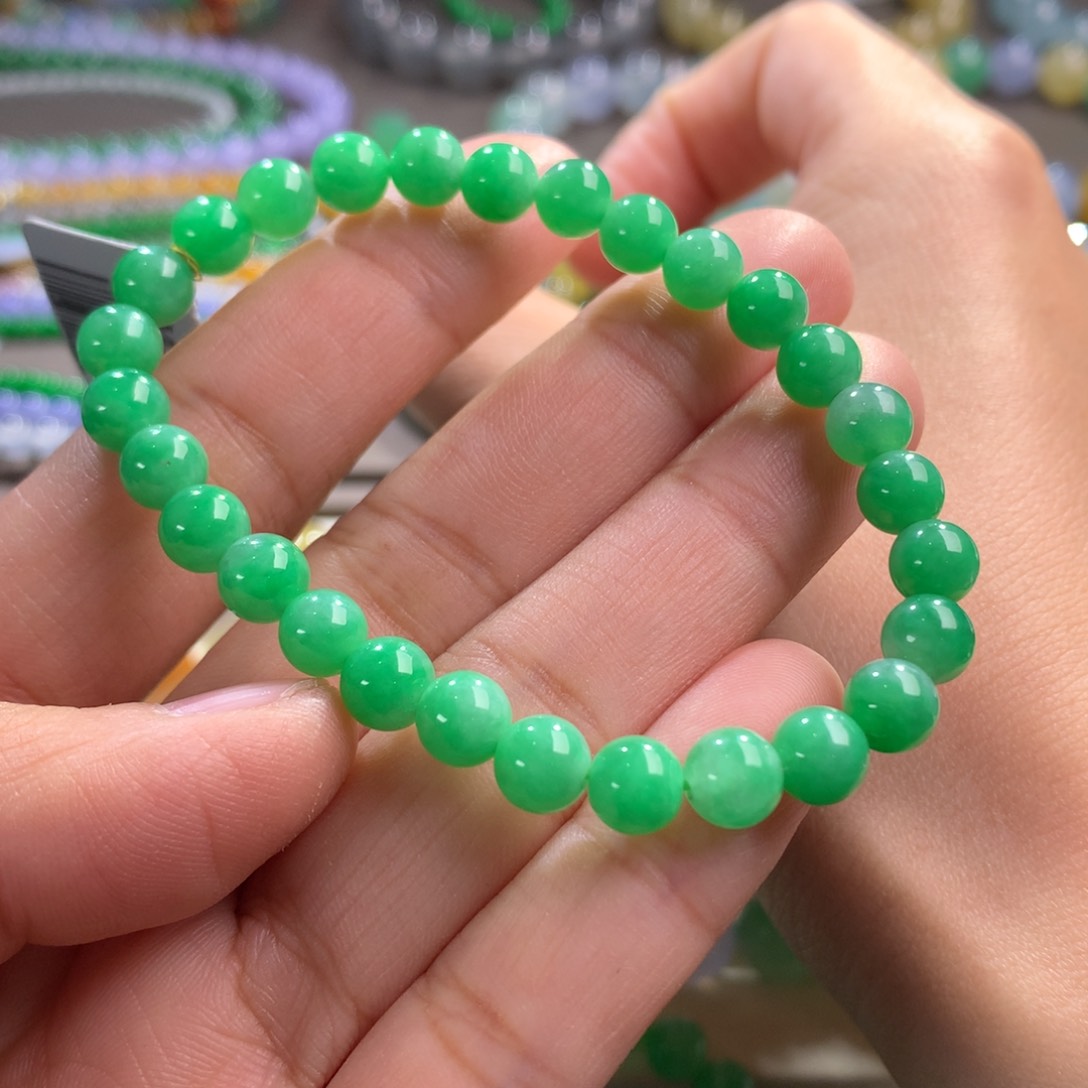 翡翠手链未镶嵌卡6