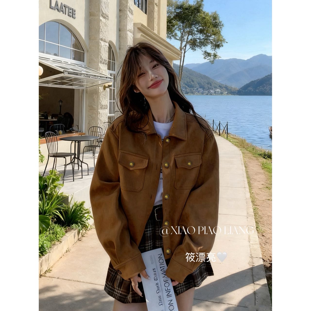 早秋小个子复古减龄高级感短款外套2025小众长袖上衣女Z117#0.13