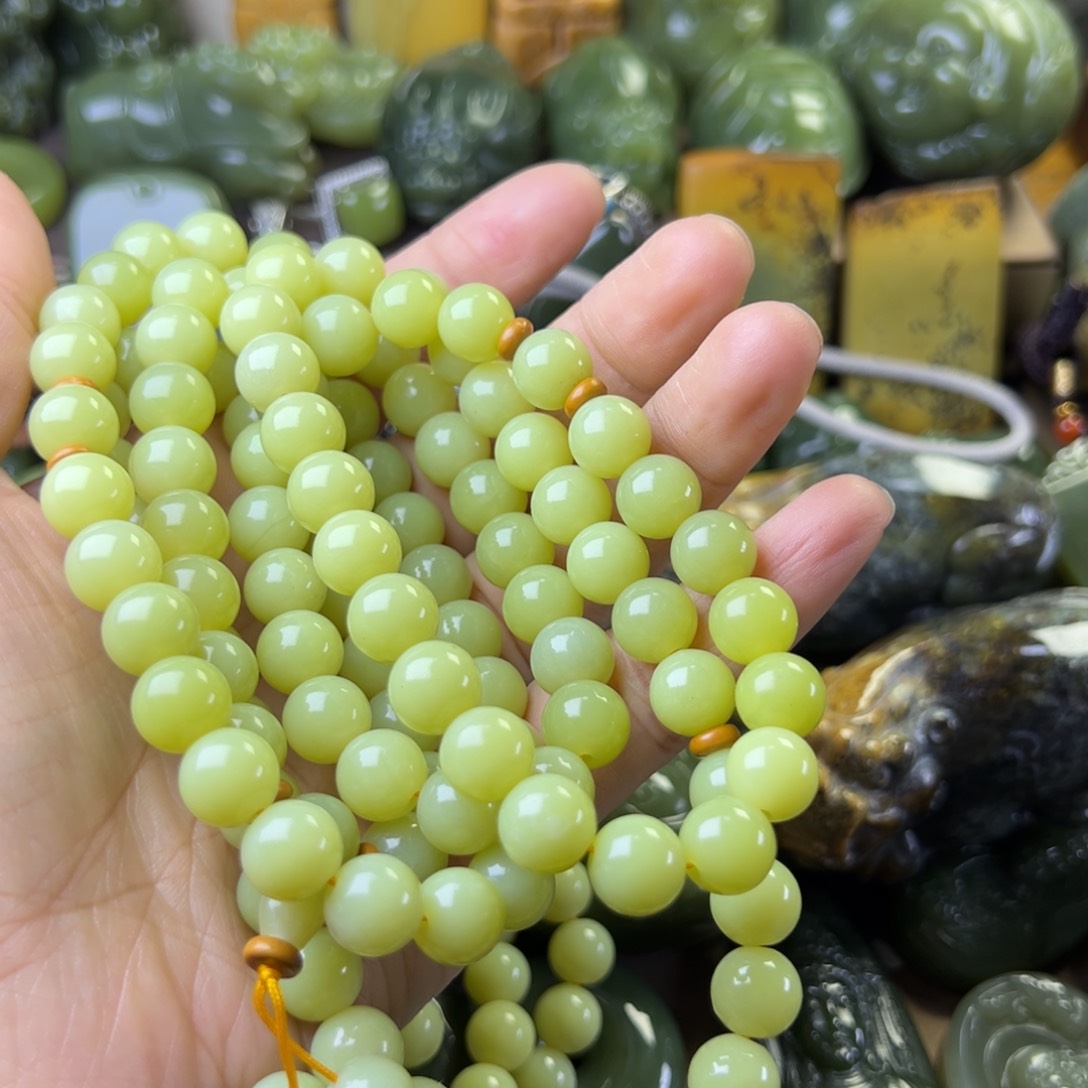 岫岩老玉（透闪石质玉）手串未镶嵌y**i