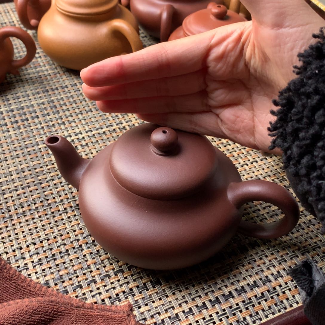紫砂茶壶230毫升半手
