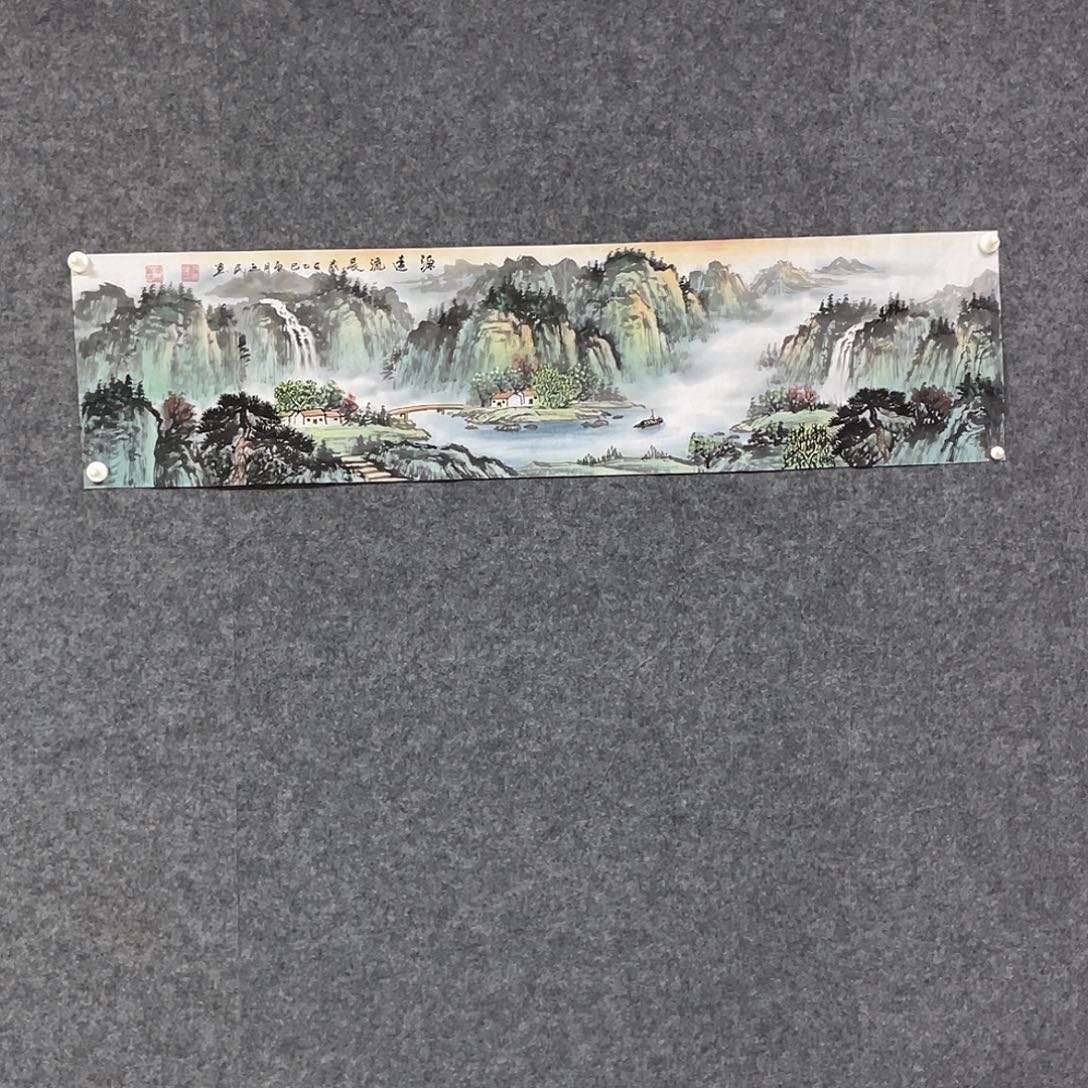 国画四尺对开画芯 捡漏