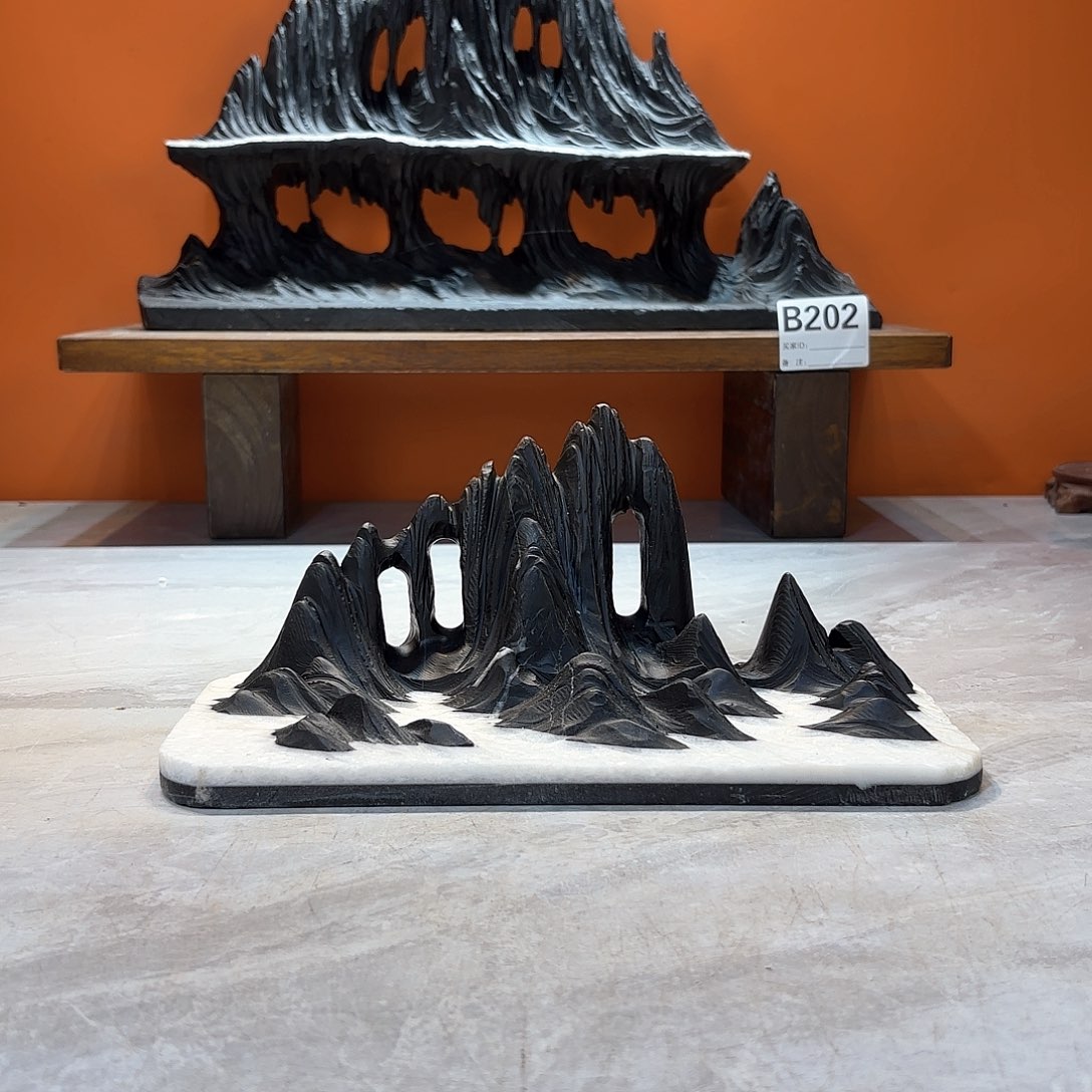 摆件笑**糊灵璧石奇石摆件