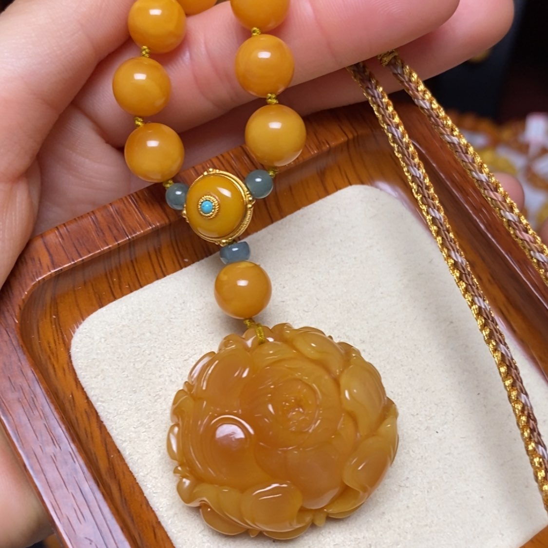 【闪购商品】蜜蜡颈饰未镶嵌项链