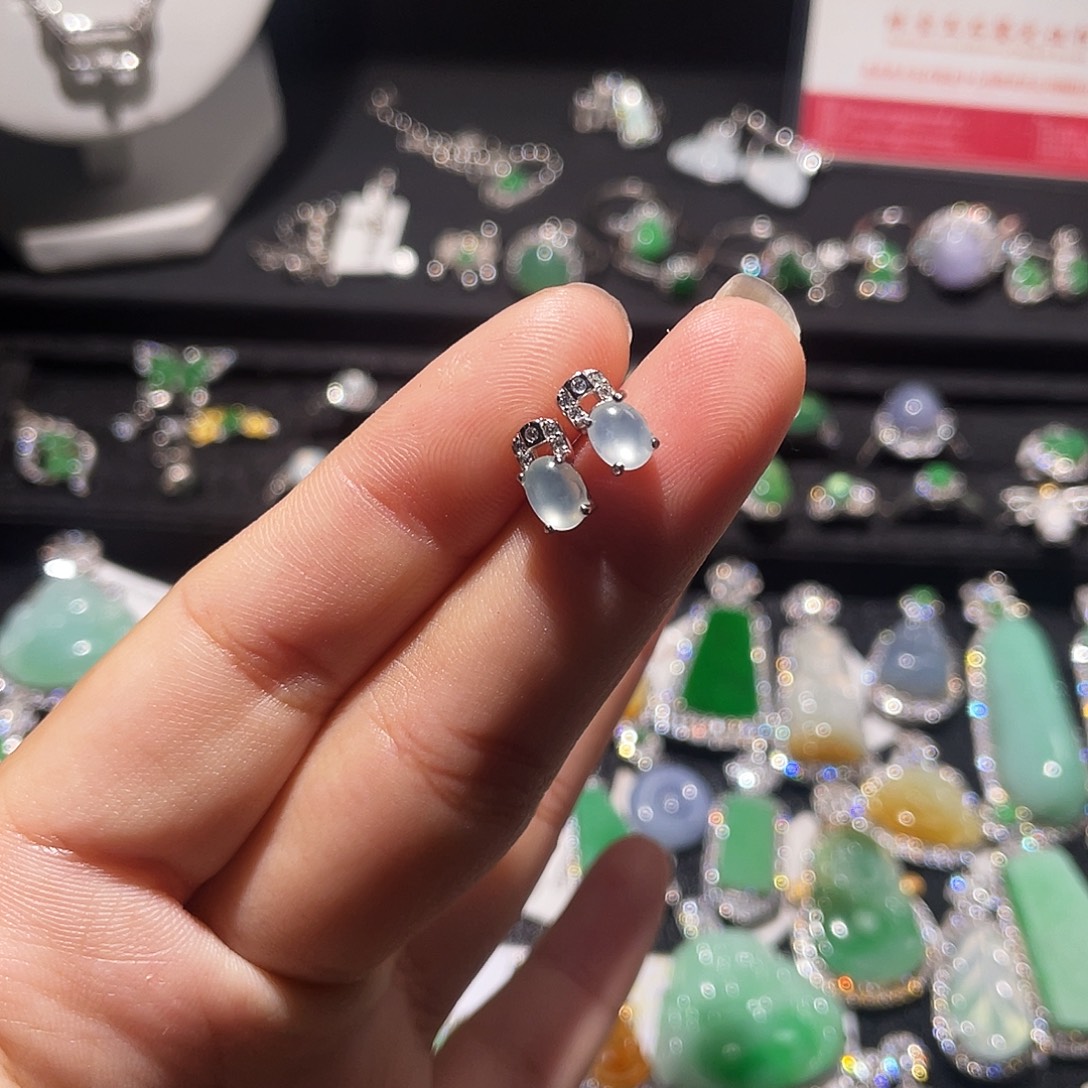 翡翠银S925镶嵌颈饰