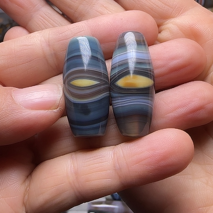 你***啊玛瑙/玉髓合金颈饰