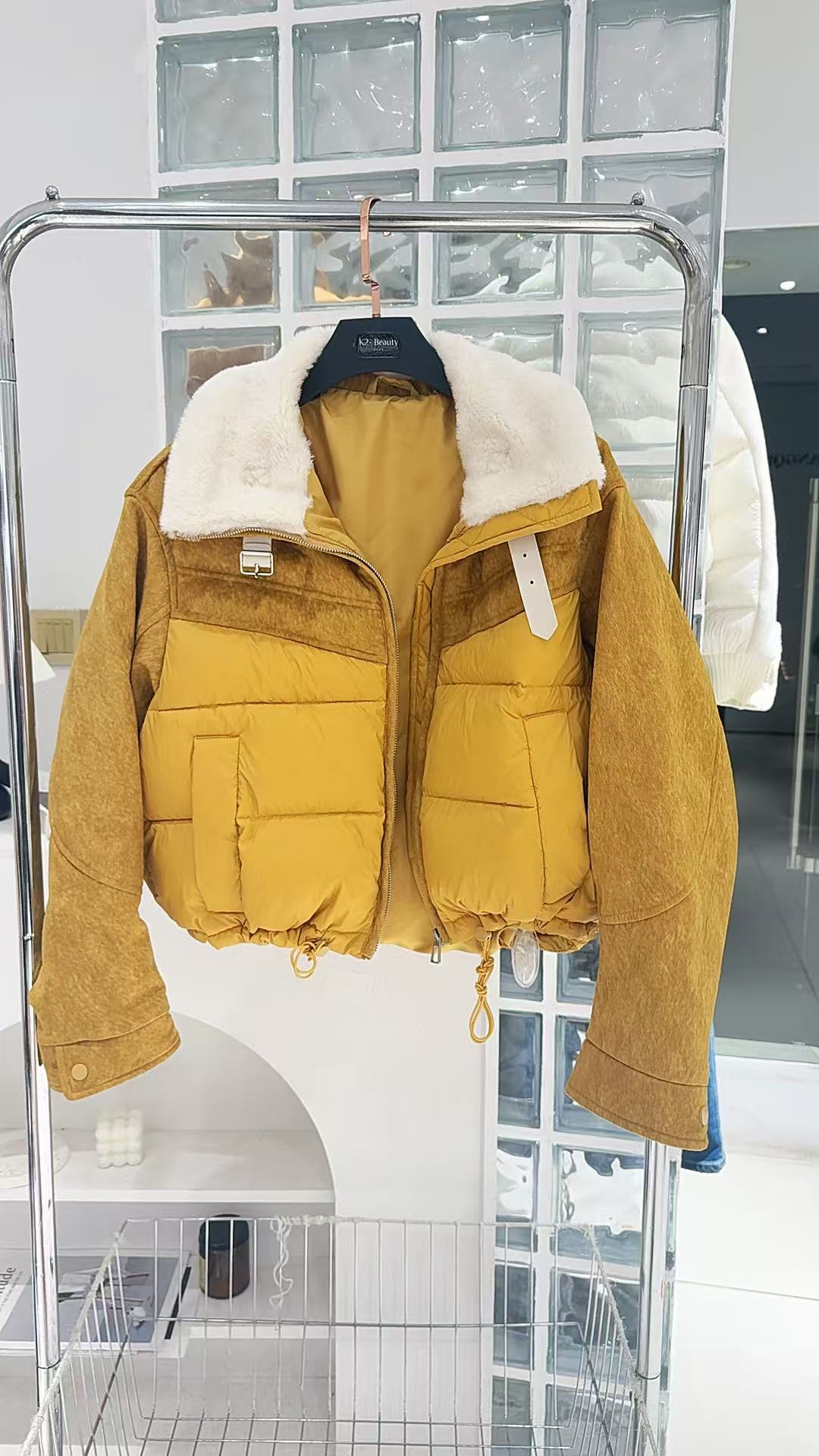 唐琪女装【茶香可颂-W3302】翻领冬季短外套