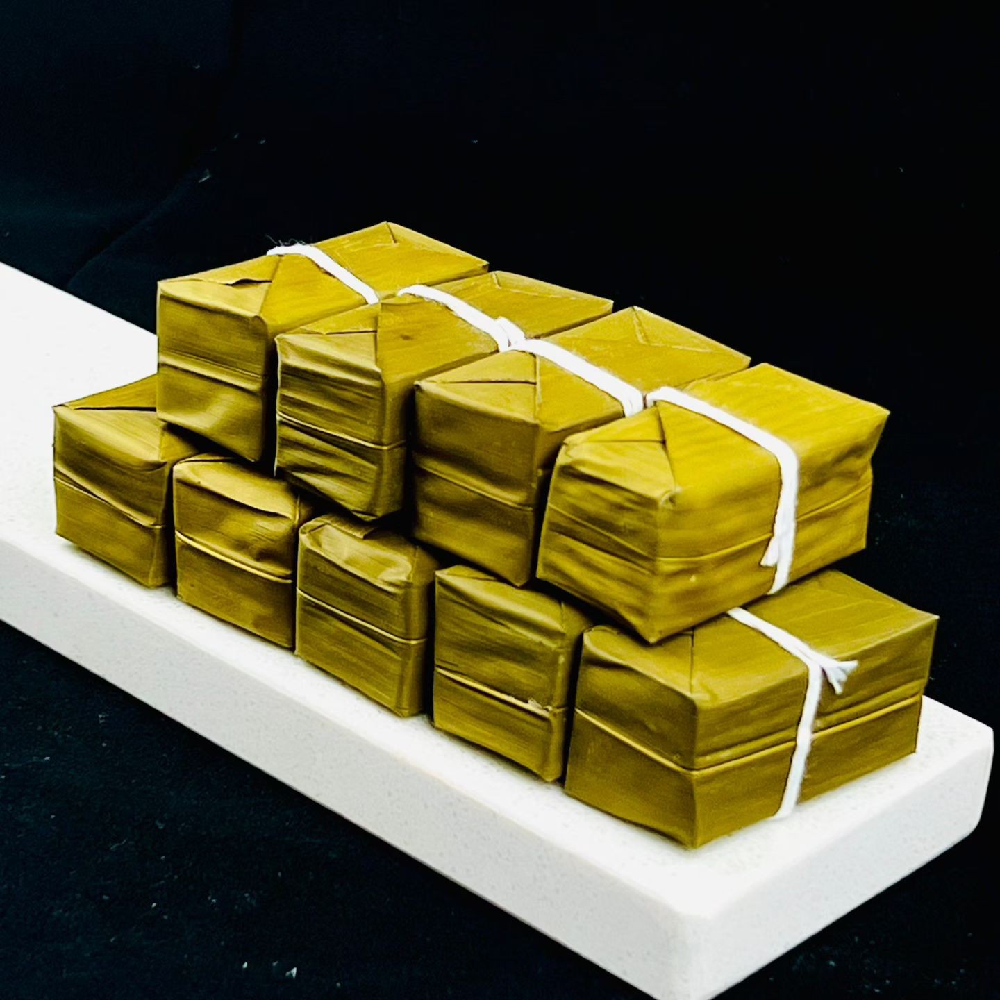 手工竹叶糯米小黄粑特色早餐小吃