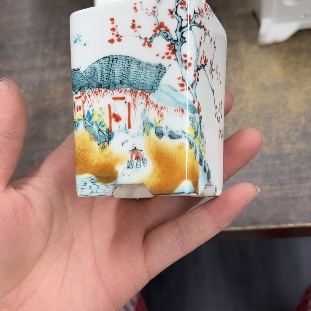 紫砂花盆121号微瑕6/7cm