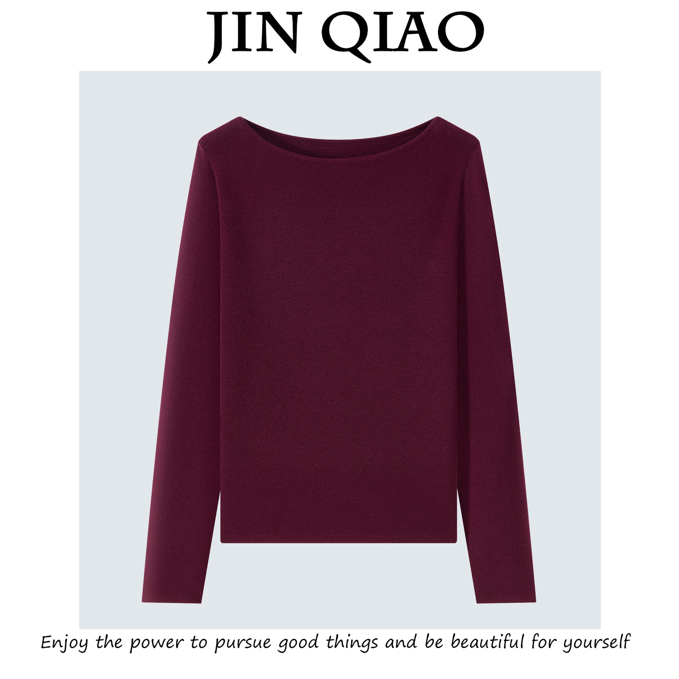  JIN QIAO【臻尚】德国扬子纱100%精纺羊毛针织衫上衣#2089