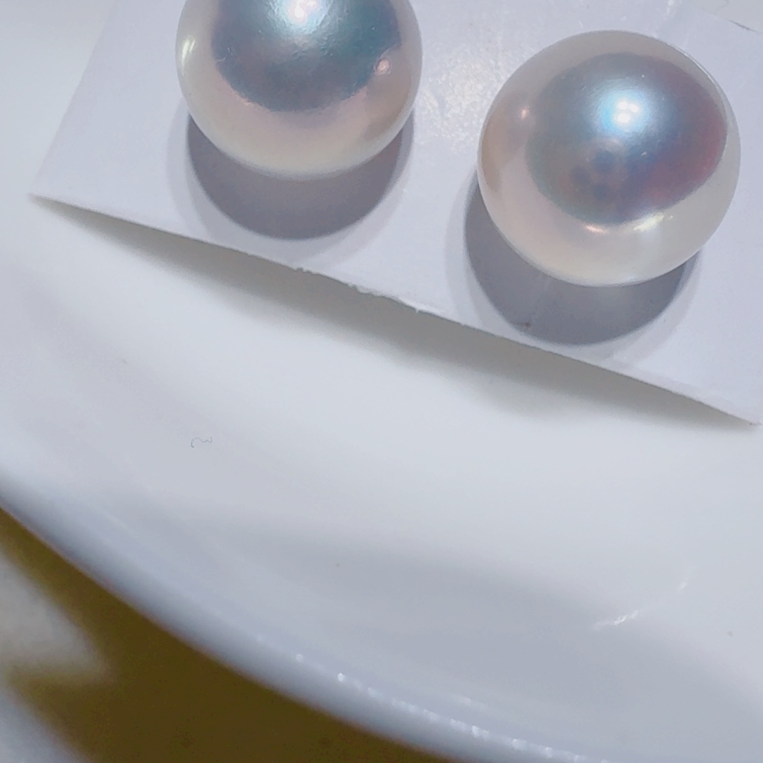 淡水珍珠耳饰银S925镶嵌