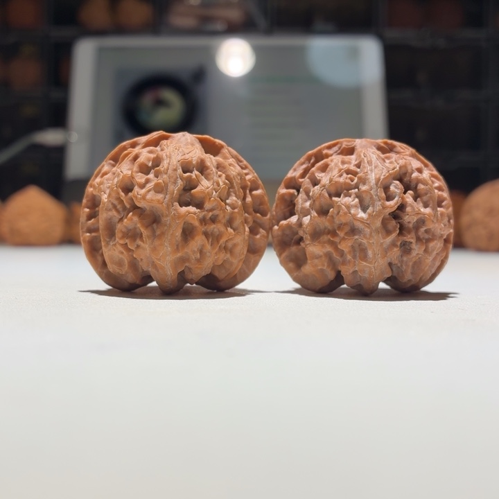 I***牛文玩核桃把件苹果园37