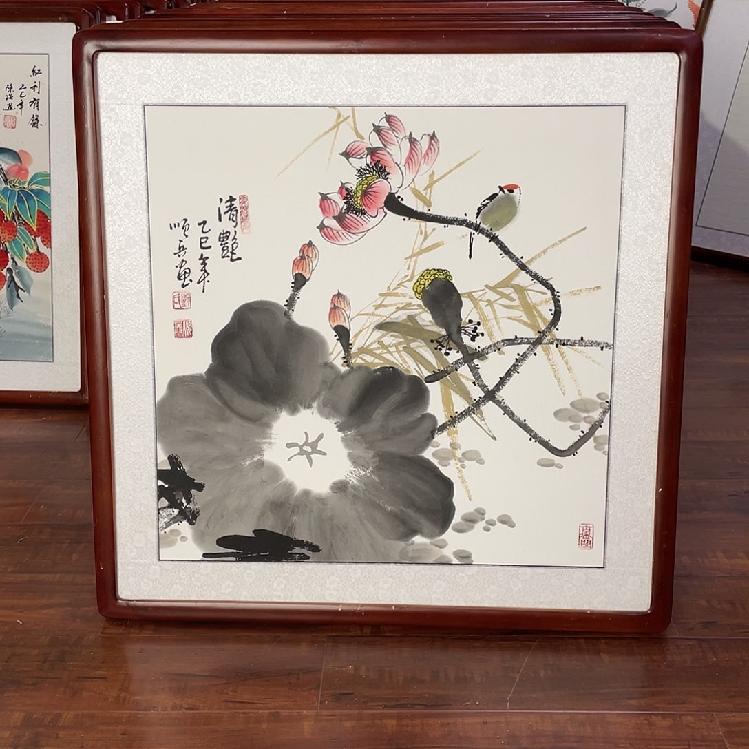国画带框尺寸63*63厘米