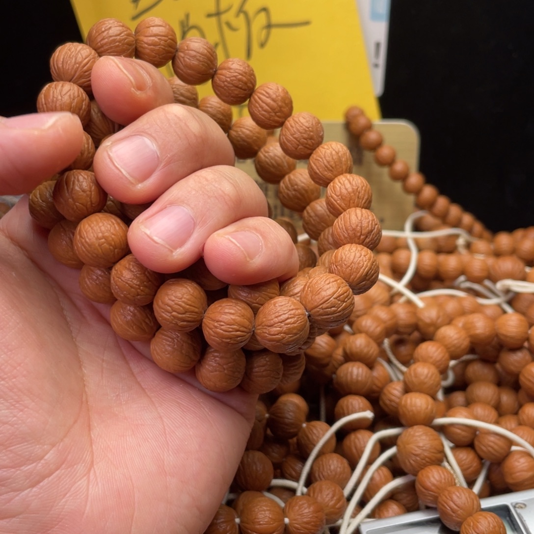 猴头核桃手串凤羽13