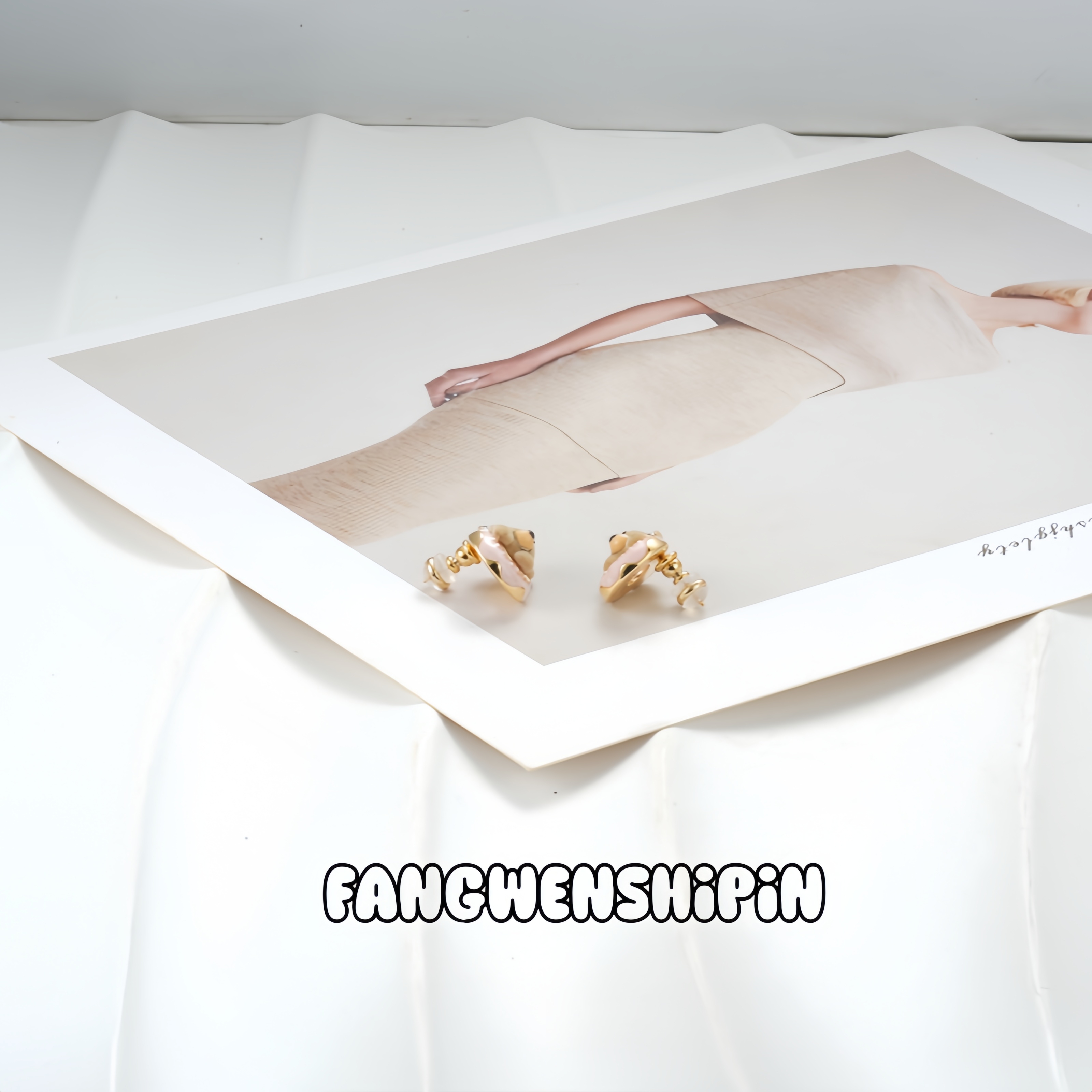 铜合金锆石耳饰 【镀K金】【925银针】耳环4527