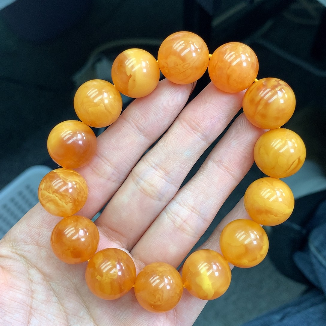 琥珀未镶嵌珠宝奇石16mm➕
