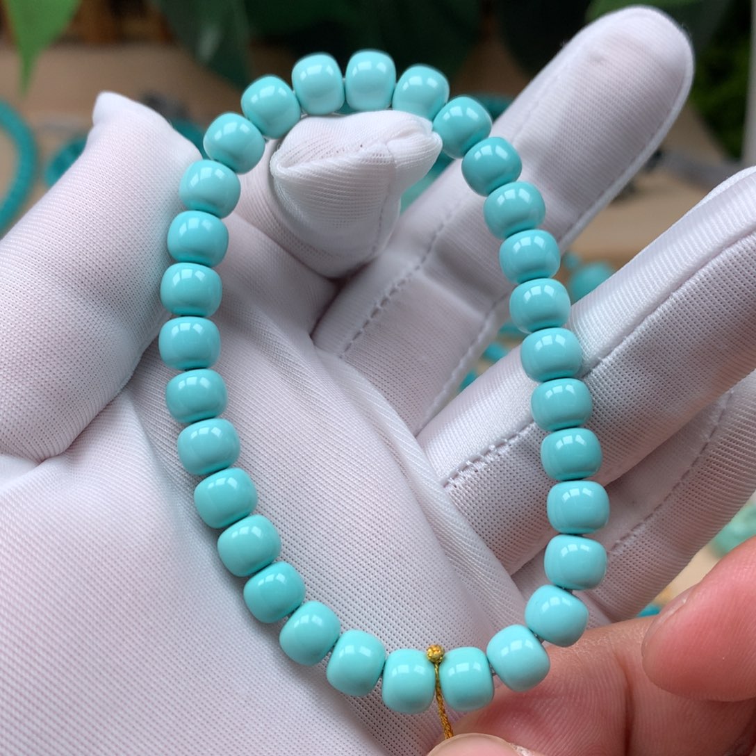 绿松石精品7老型手串未镶嵌