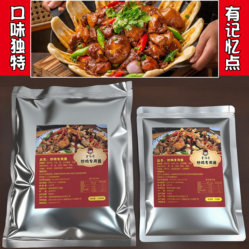 商用炒鸡酱料 临沂炒鸡酱 河南特色炒鸡饭店 地锅鸡 大盘鸡酱料