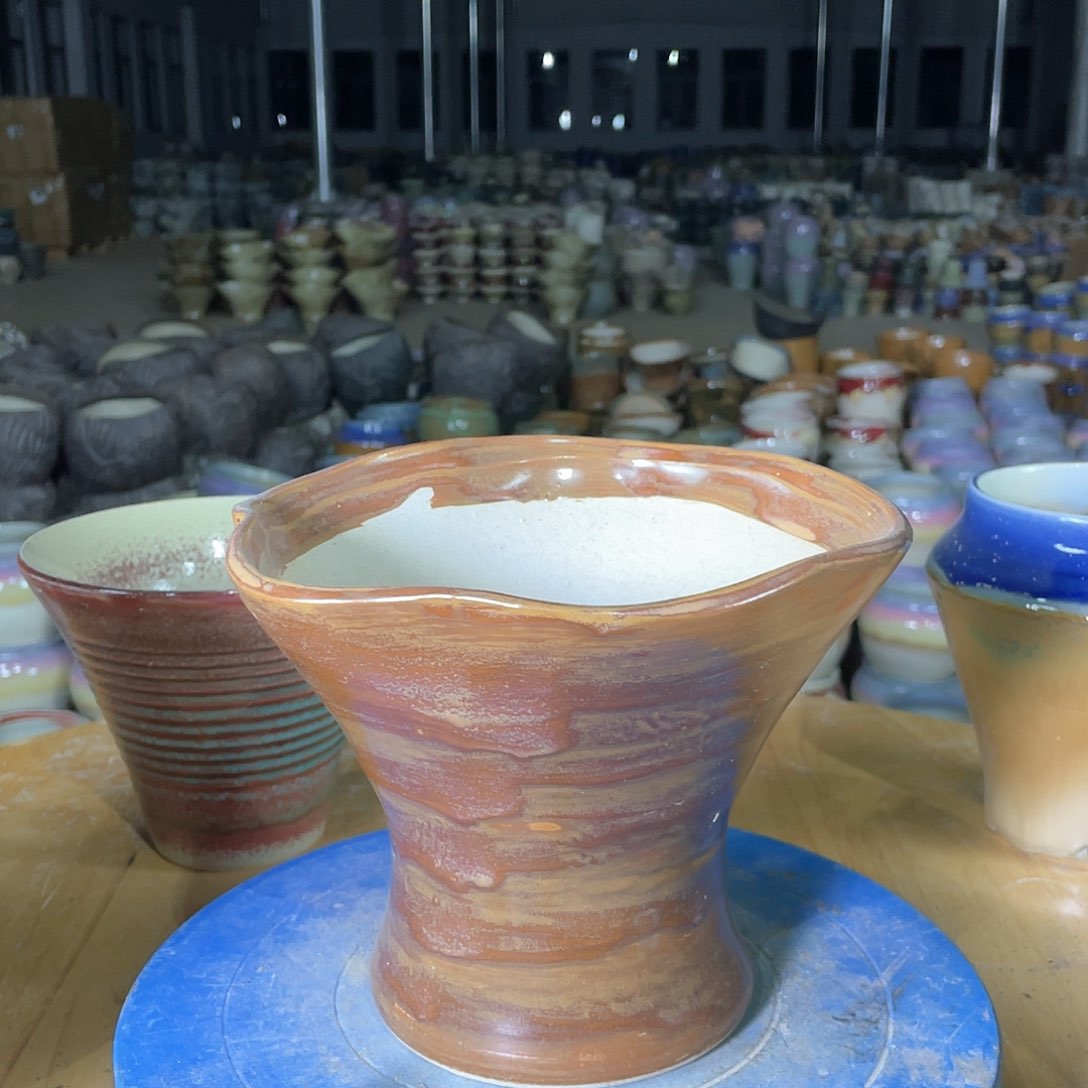 景德镇陶瓷花盆口18高15