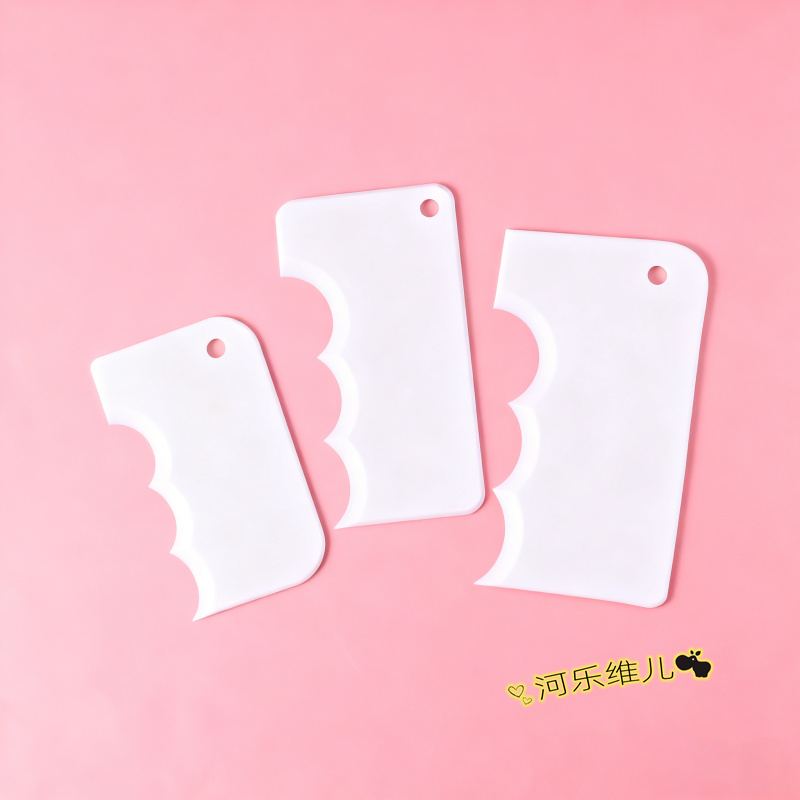 【佳妍课件】球形刮板模具 弧度刮板汉堡3层苹果刮板叠叠乐刮板模具