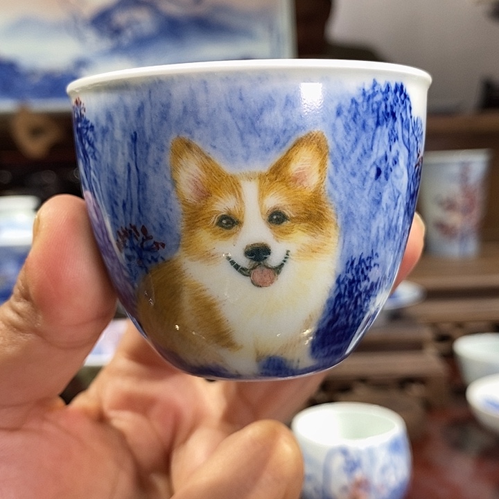 杯景德镇手工手绘陶瓷，高亮兴老师作品