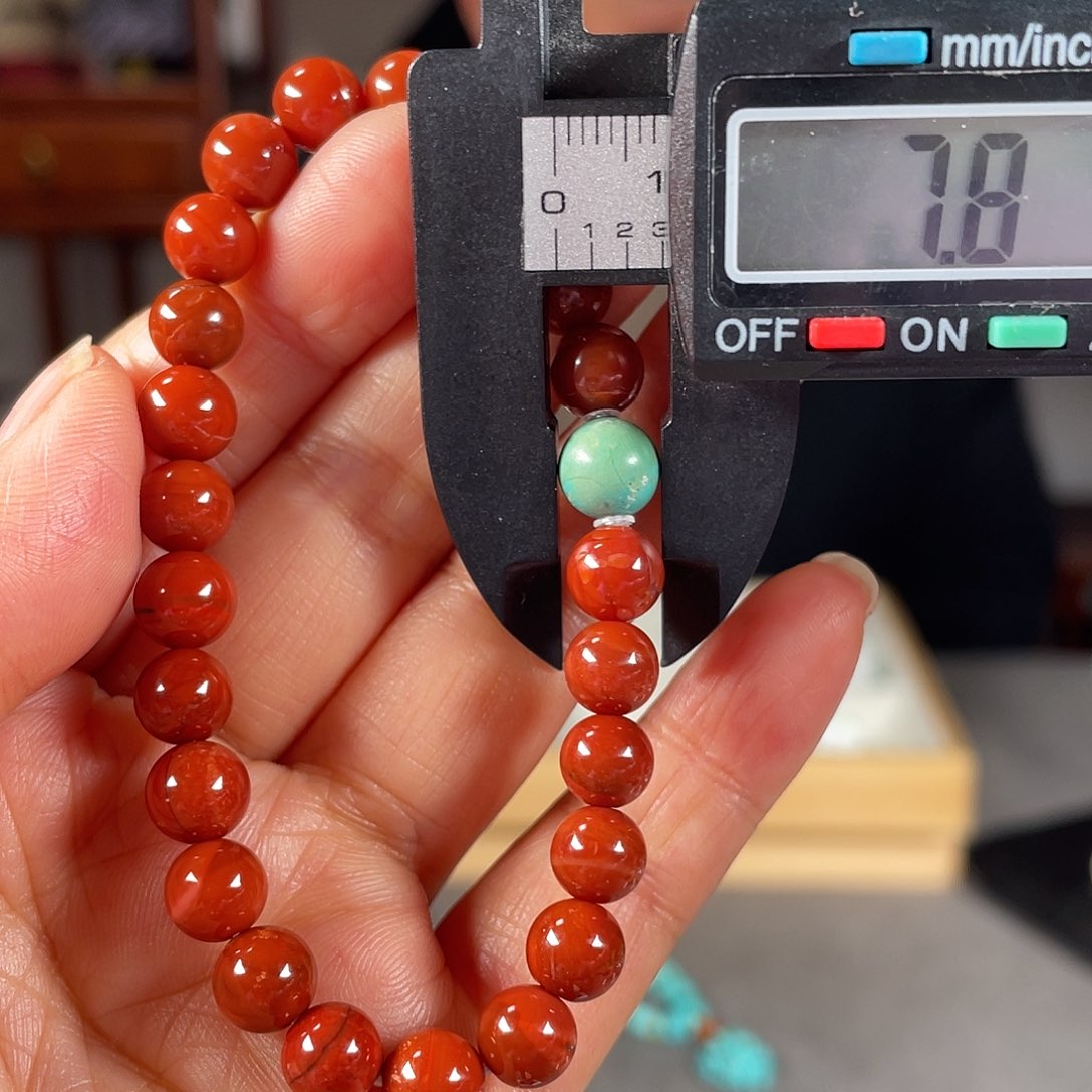 南红玛瑙手链未镶嵌