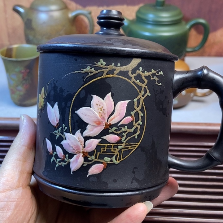 紫砂茶碗紫砂全手工