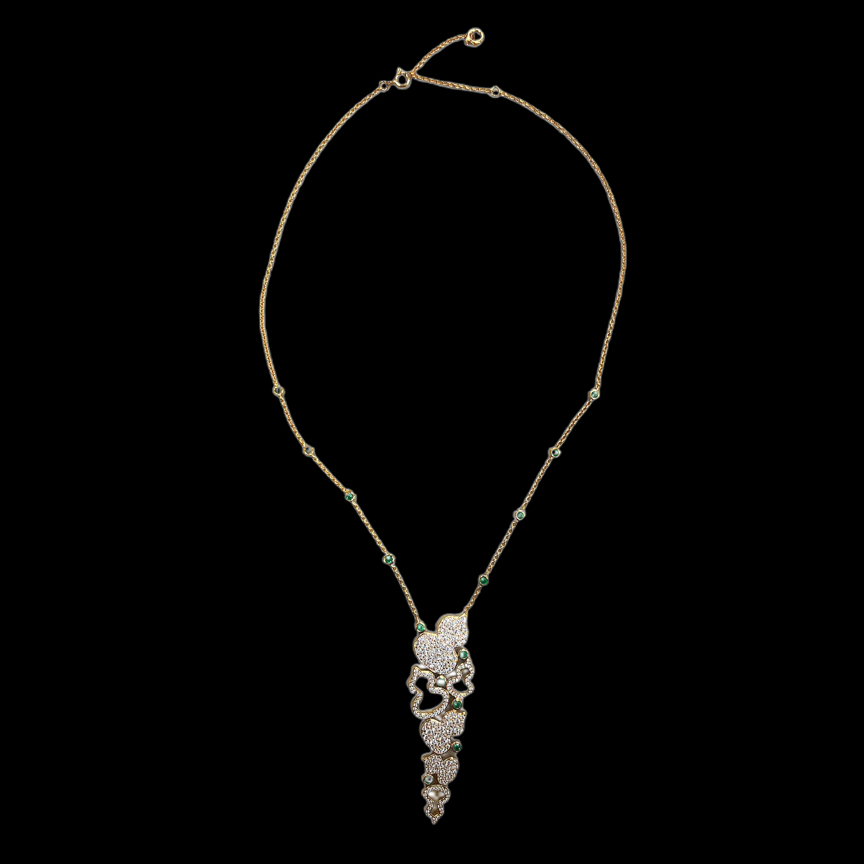 坠链均925银 N1910银项链多样性发一