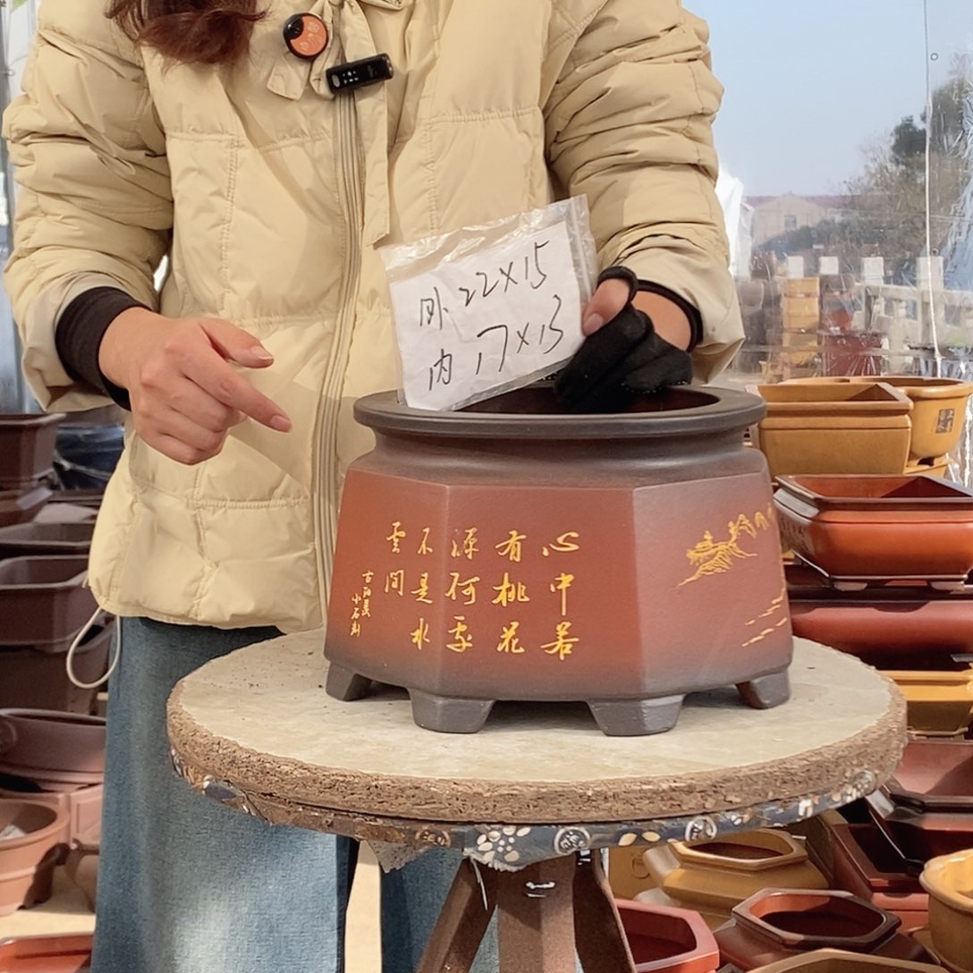 紫砂花盆紫砂花盆