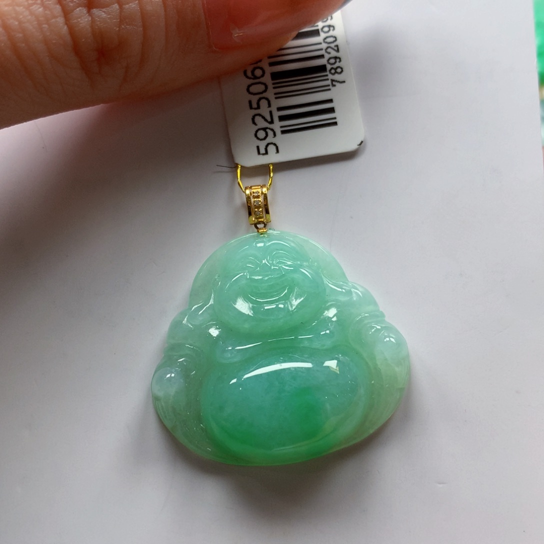 翡翠未镶嵌颈饰吊坠