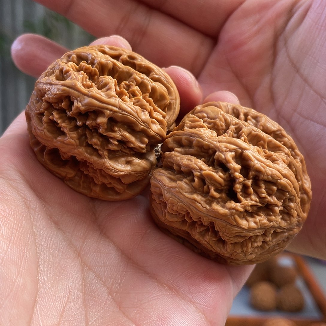 桃核把件44×43尺精修打底原桩平谷大粗筋CN01453