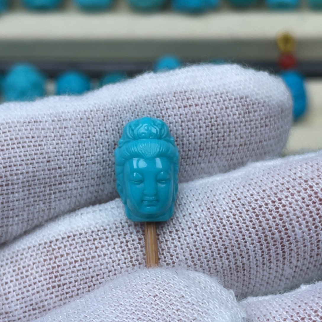 绿松石挂件未镶嵌15✖️9✖️8mm