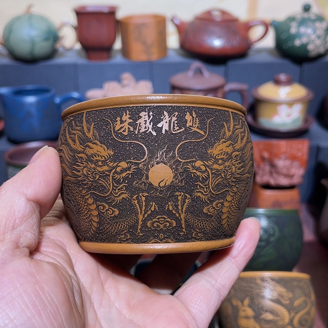 原矿紫砂手工主人杯