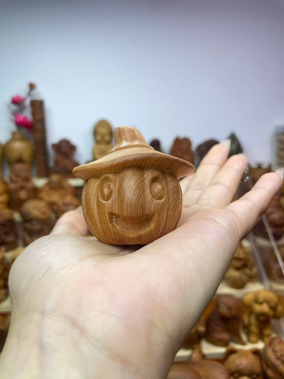 崖柏陈化料南瓜帽子，一物一拍