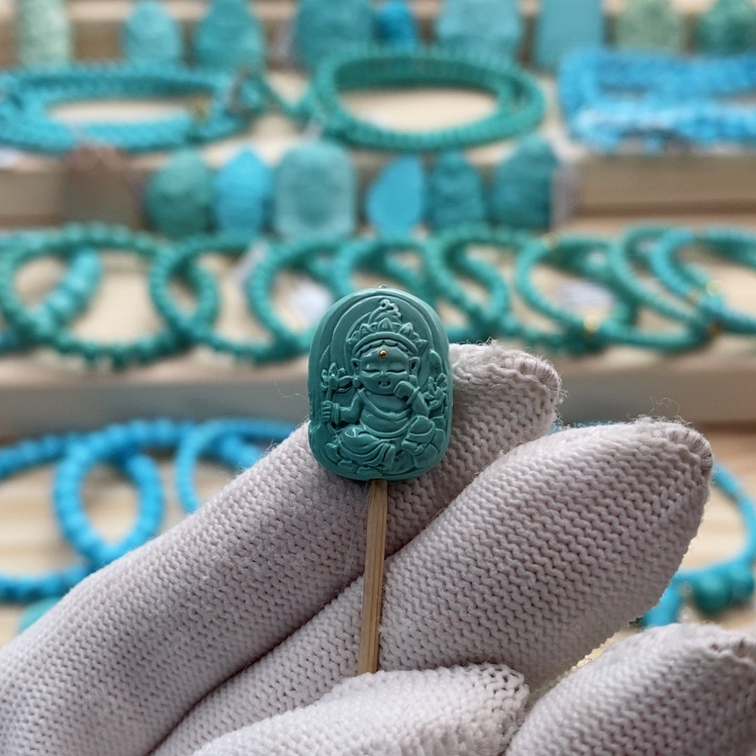 绿松石珠宝奇石未镶嵌