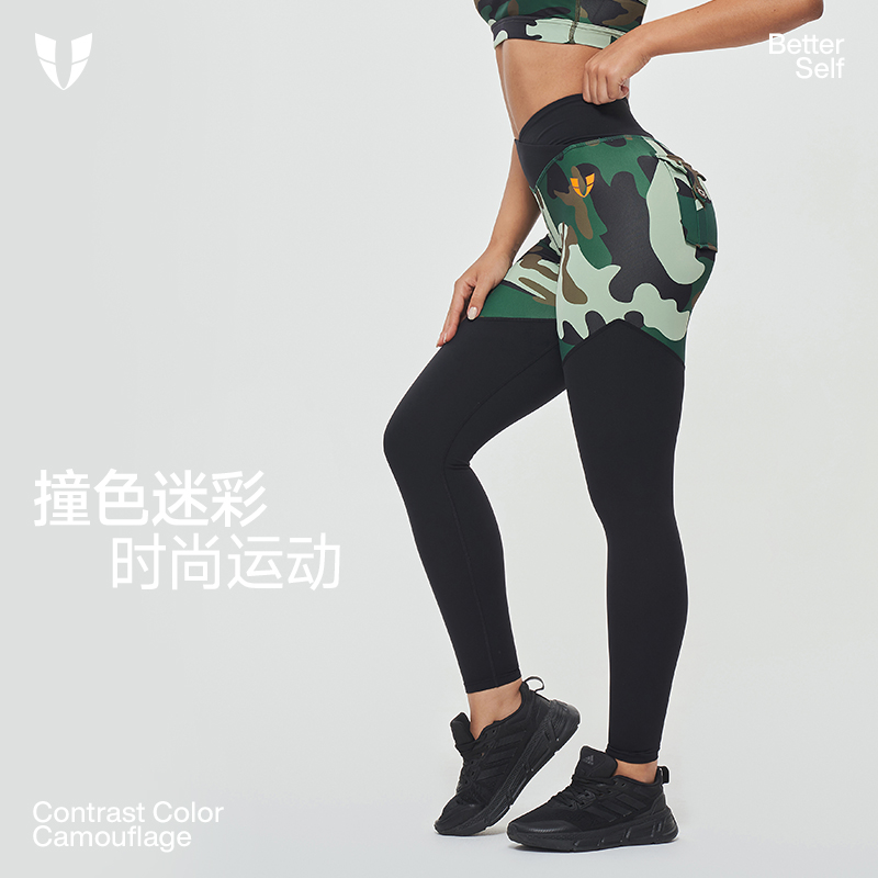 马甲线工装裤女夏薄款酷飒风女款2025新款透气迷彩美式F2032L109