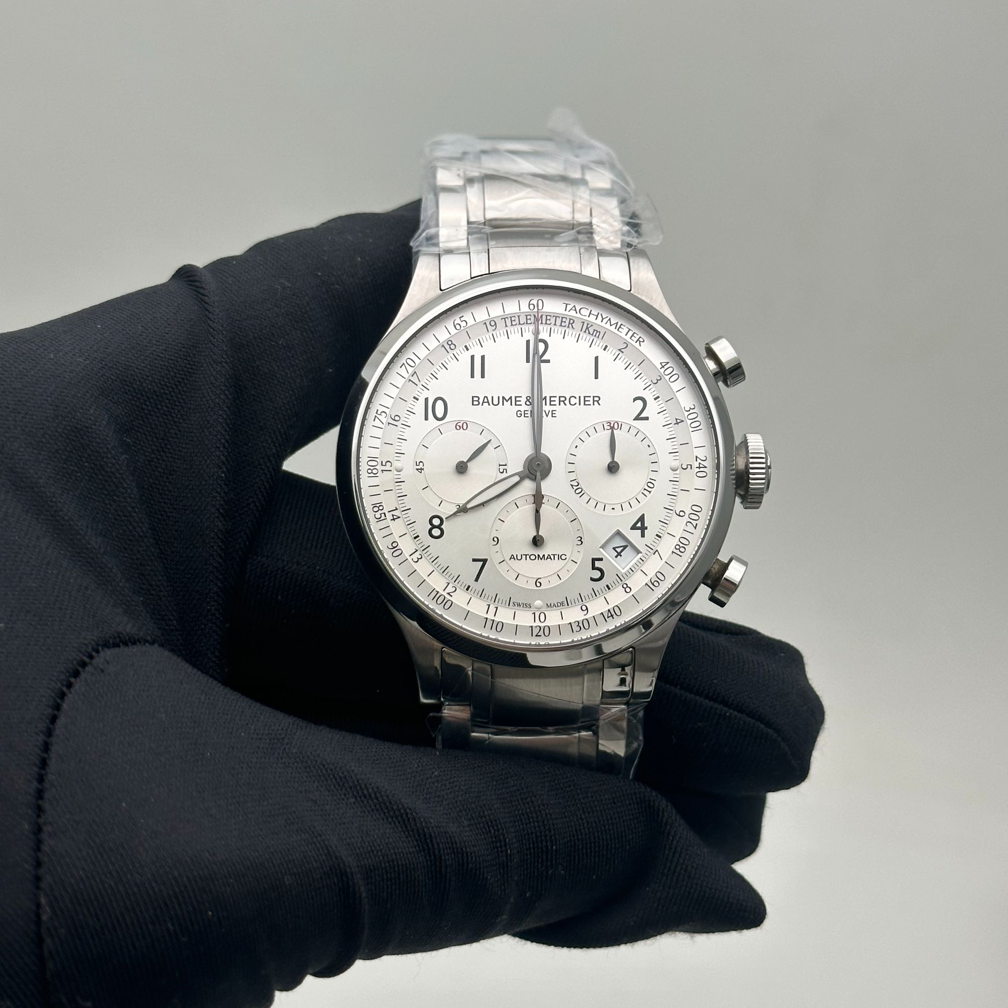 95新 Baume et Mercier/名士 卡普兰 自动机械 精钢 42MM