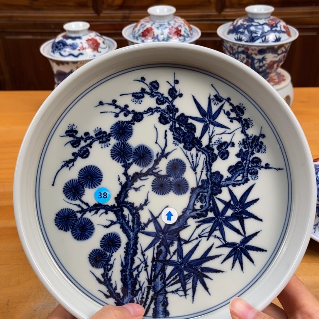 手绘现代茶具非古董