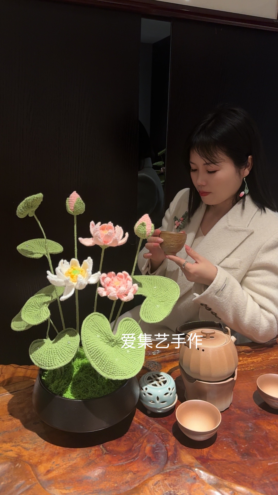 手工钩织毛线花，生日，手捧，搬家送长辈女朋友等花束直播间拼单