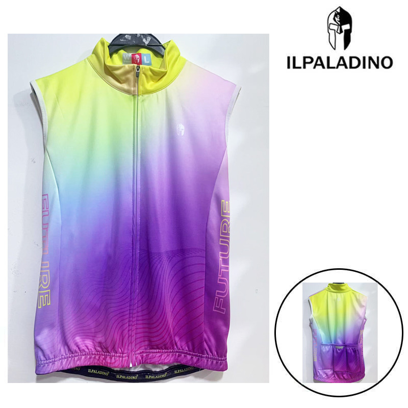 SQ 161【黄紫渐变加绒马甲女士】ILPALADINO骑行服无袖春秋冬