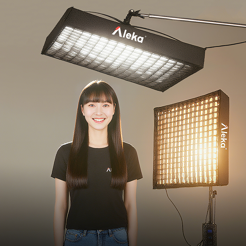 阿莱卡双色温200W【卷布灯】＋魔术腿支架