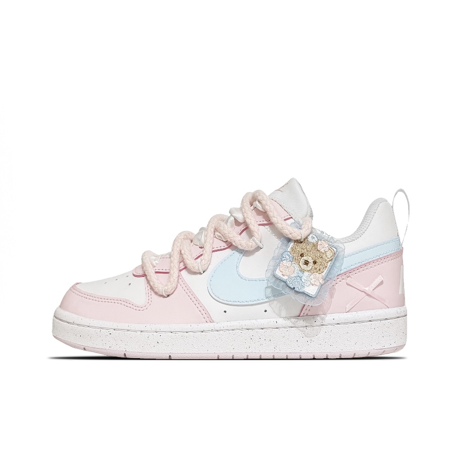 定制球鞋Nike/耐克CourtBorough小熊软糖 可爱 百搭低帮板鞋 女款