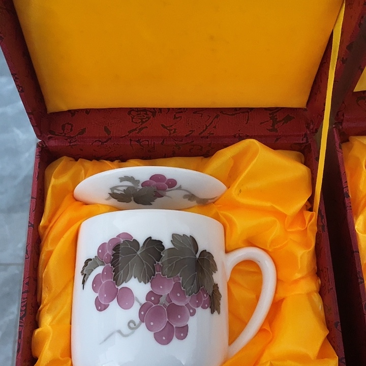 釉下五彩高温手绘办公杯