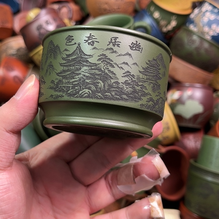 紫砂茶杯全手工紫砂主人杯