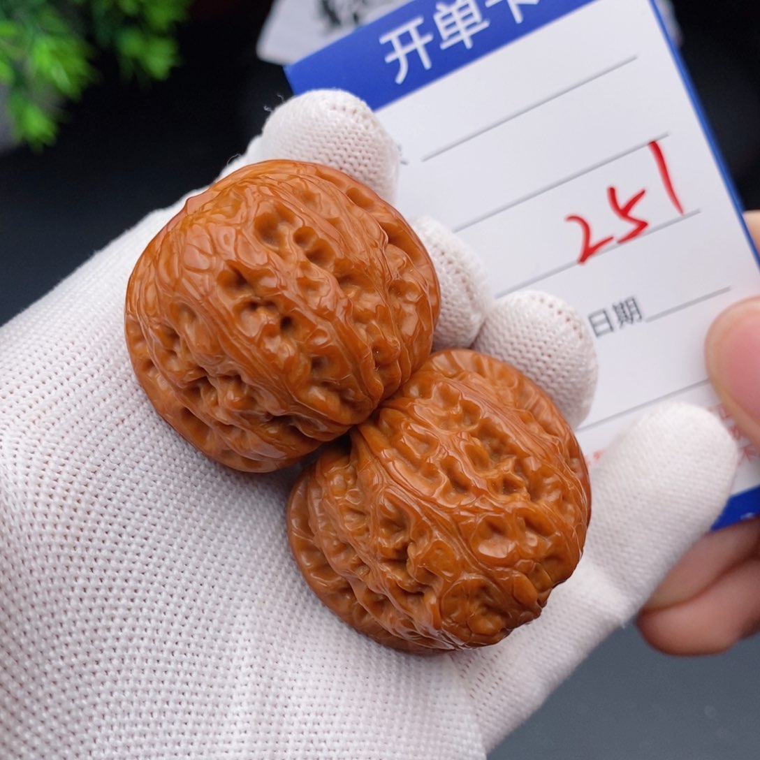 文玩核桃把件40元宝251