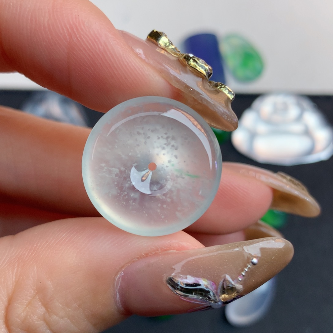 翡翠裸石18.93/5.01扣子扣子