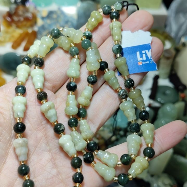 岫玉未镶嵌链子链子