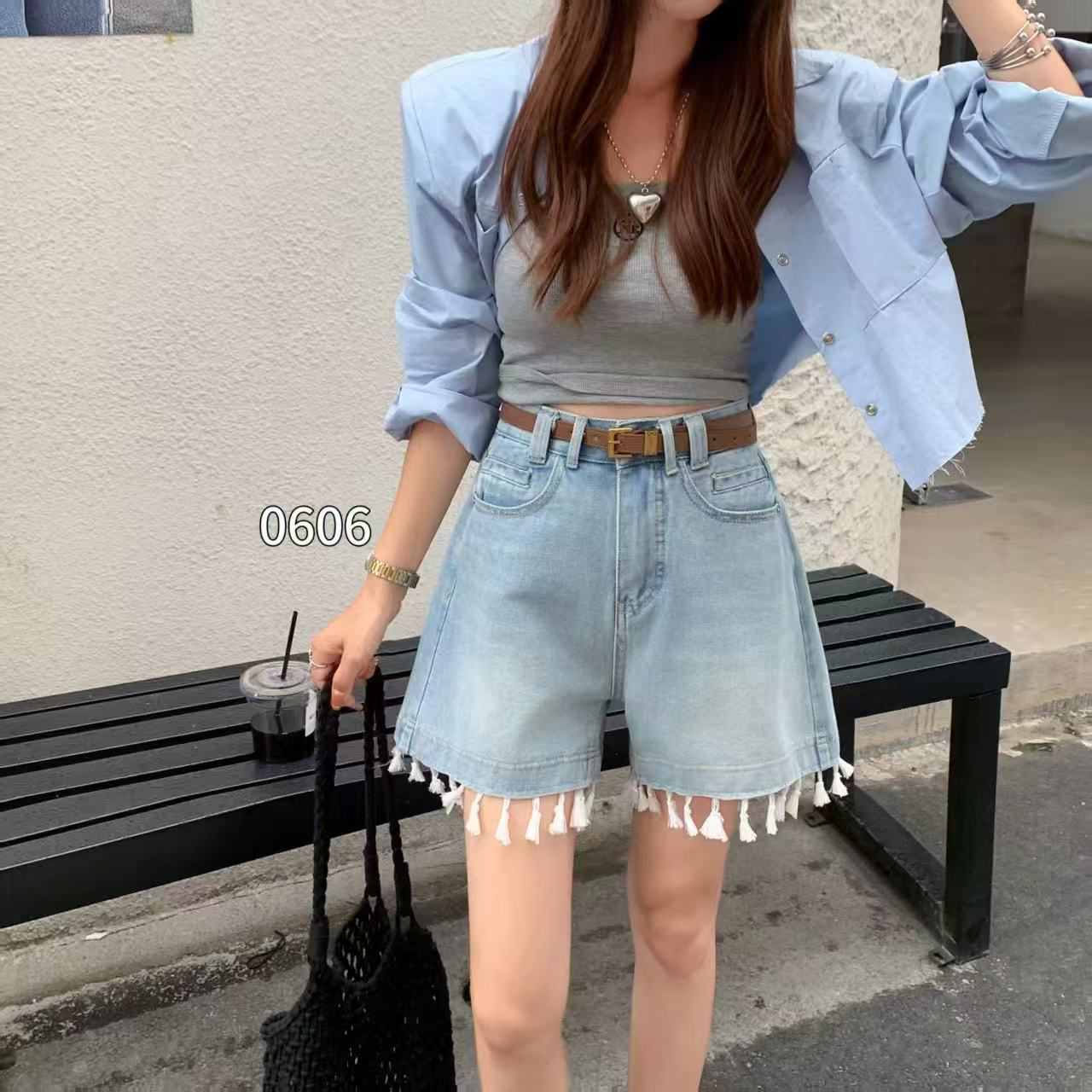 【竹三店】0606流苏短裤