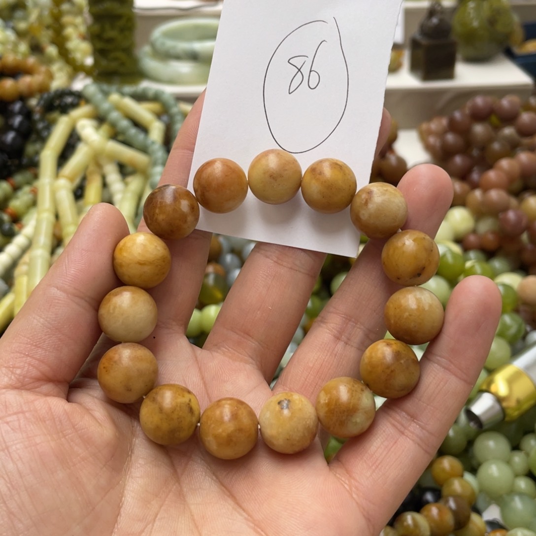 蛇纹石玉手链未镶嵌