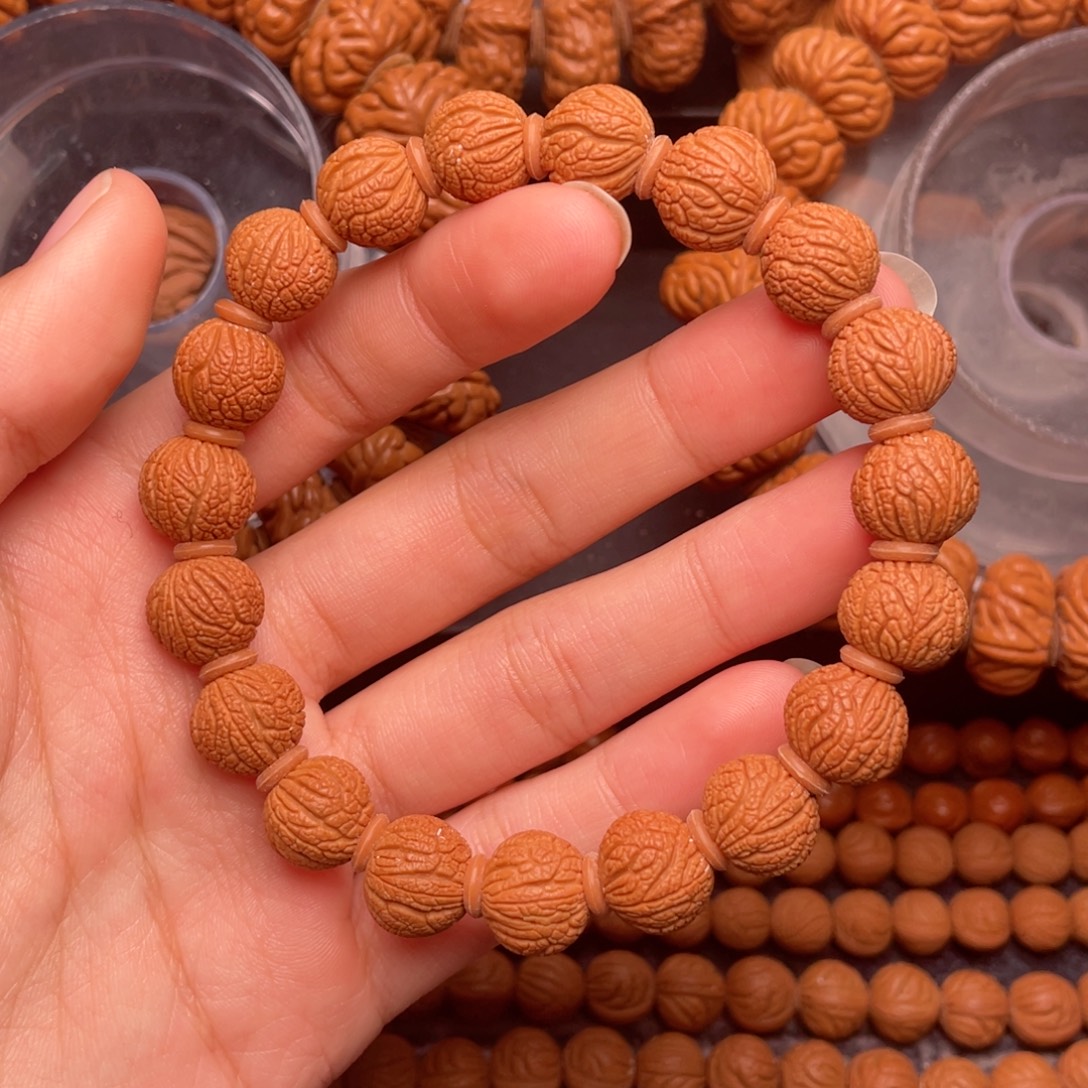 桃核吊坠秦岭核桃甲骨文