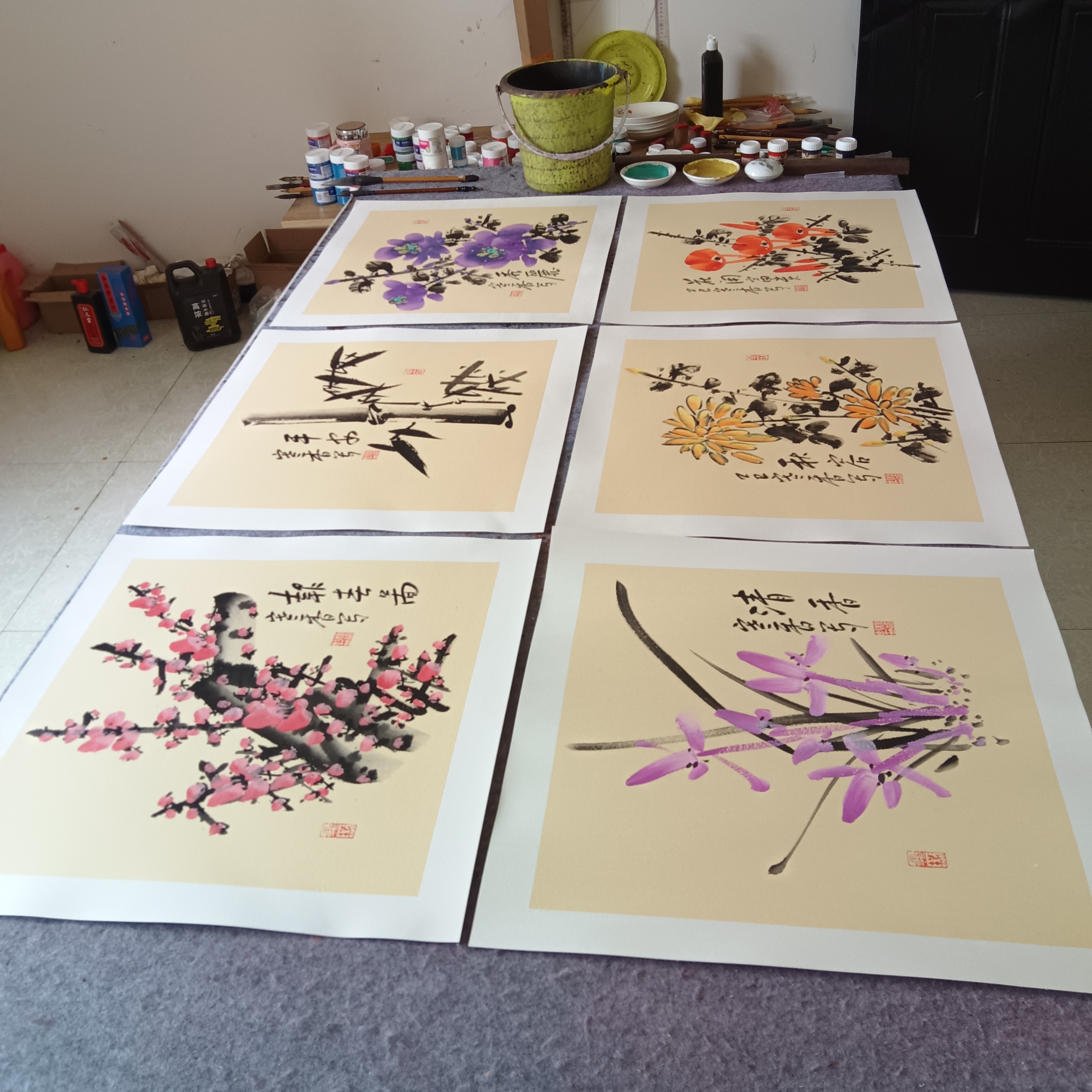 一套（6张）50cm×50cm